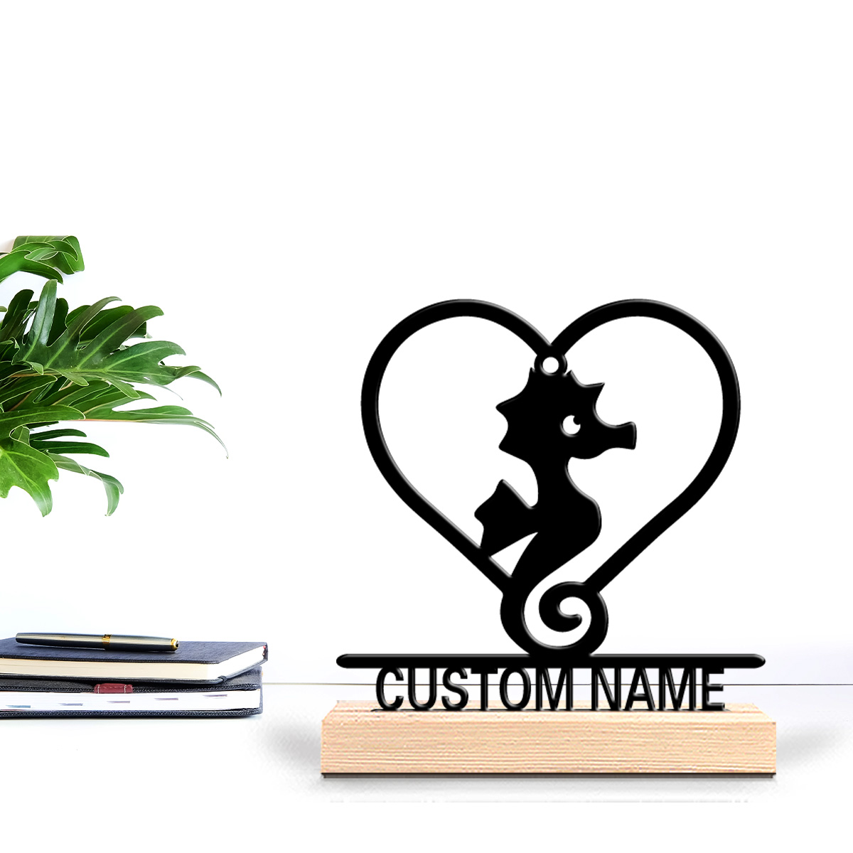 Outdoor Adventure Birthday Party - 1pc Terror Personalized Custom Seahorse Metal
