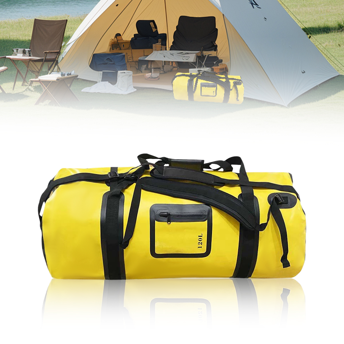 Outdoor Adventure Rafting - 120L 100L Large Capacity Motorcycle Tail