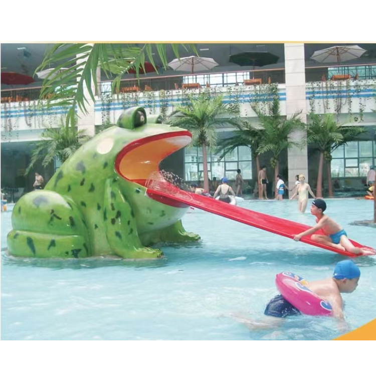 Outdoor Adventure Learning - Fiberglass Frog Slide Kids Water Park