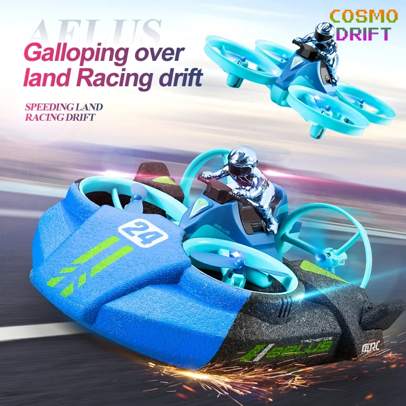 Outdoor Adventure Toys For Kids - 3-in-1 Land Air Sea RC Aircraft