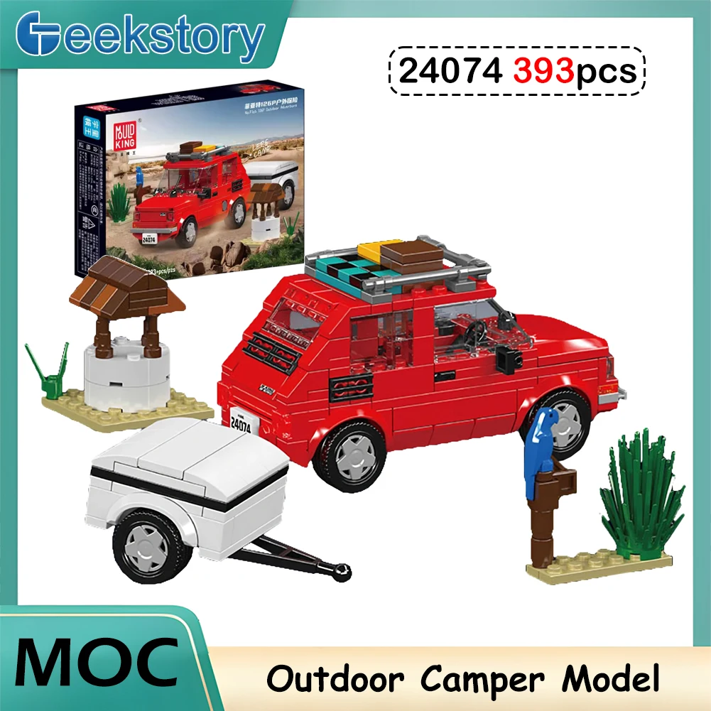 Outdoor Adventure Toys For Kids - 393PCS MOC DIY Camper Van Building