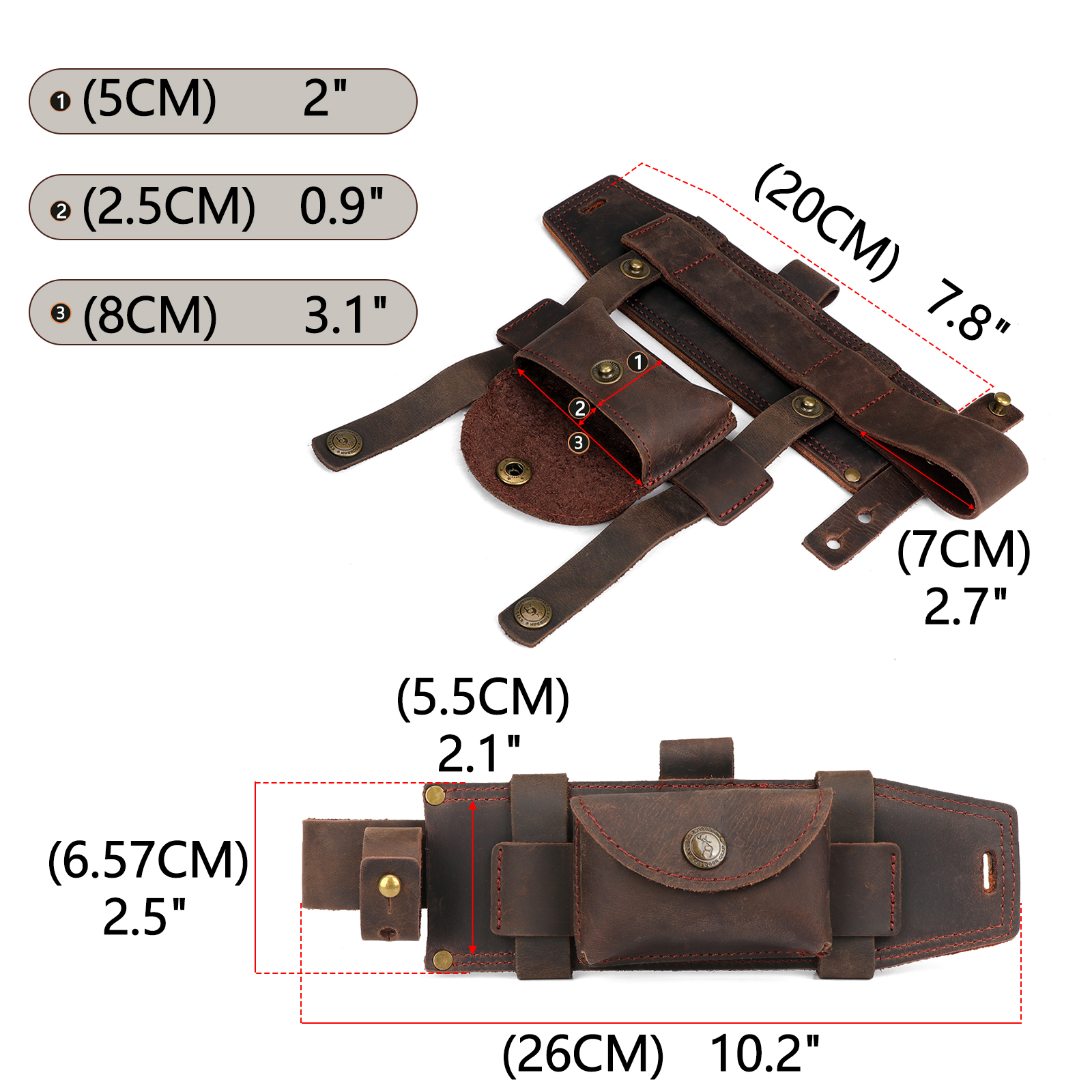 Tourbon Camping Leather thKnif - مراجعة Camp Knife Multi وسعره