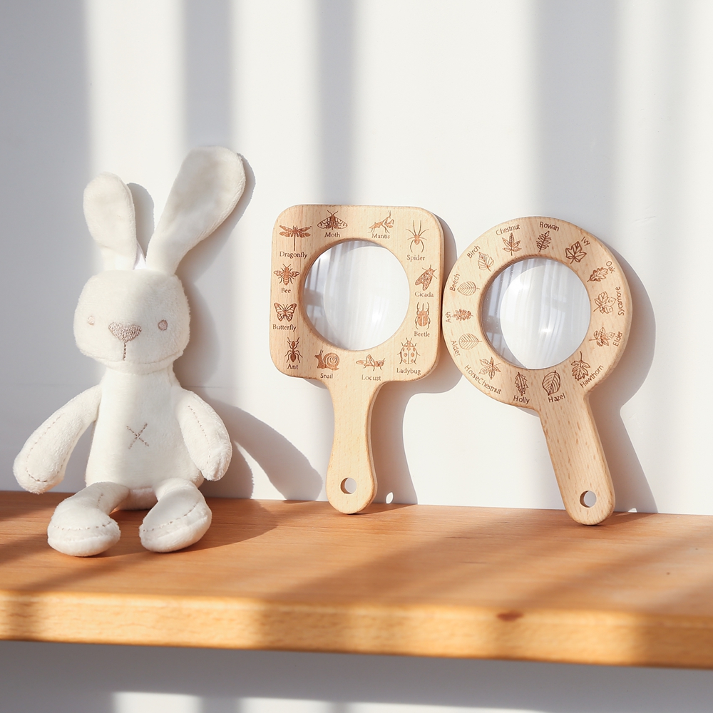Wooden Magnifying Glass Outdoo - مراجعة Outdoor Adventure Learning وسعره