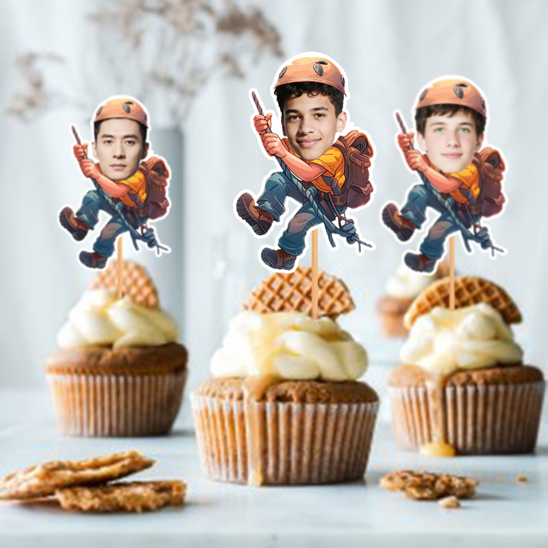 12/24pcs Custom Mountain Climb - مراجعة Outdoor Adventure Birthday Party وسعره