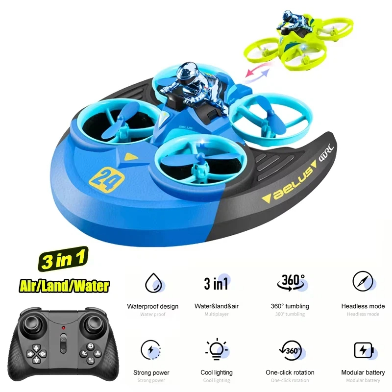 3-in-1 Land Air Sea RC Aircraf - مراجعة Outdoor Adventure Toys For Kids وسعره