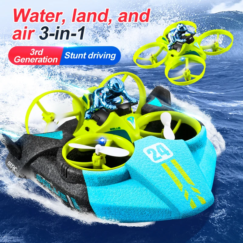 3-in-1 Land Air Sea RC Aircraf - مراجعة Outdoor Adventure Toys For Kids وسعره