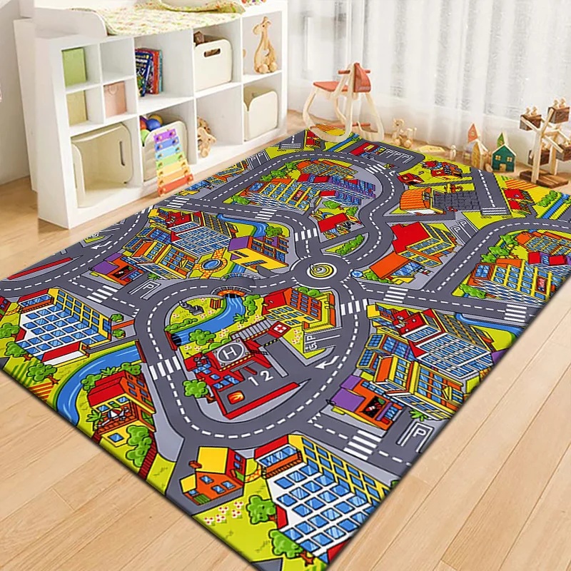 Colorful Kids City Map Play Ma - مراجعة Outdoor Adventure Toys For Kids وسعره
