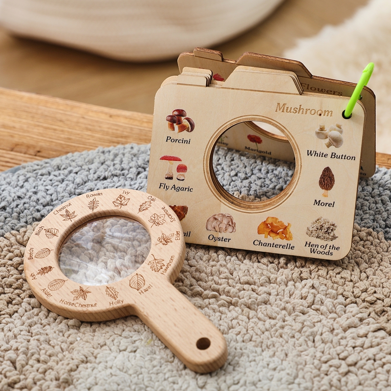Wooden Magnifying Glass Outdoo - مراجعة Outdoor Adventure Learning وسعره