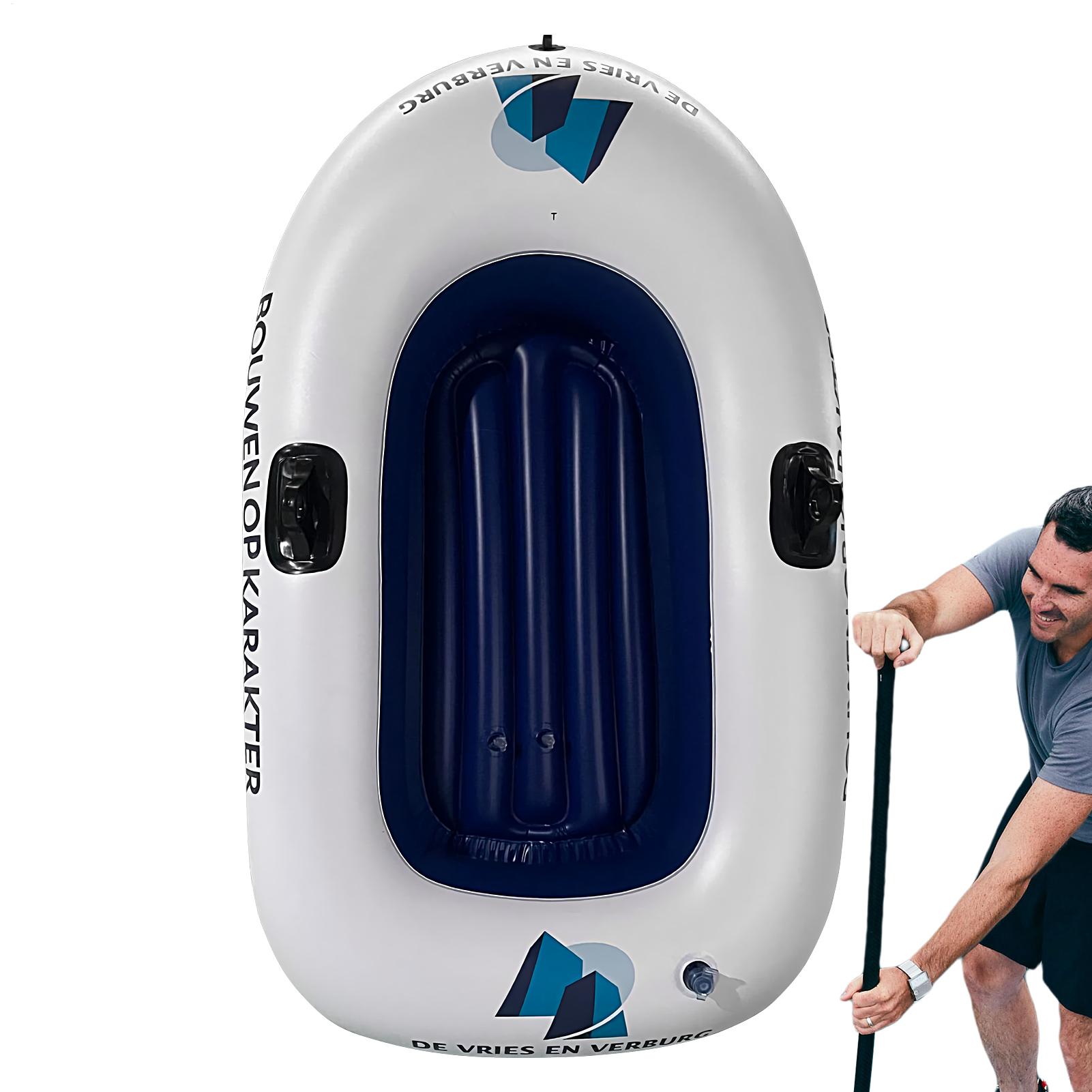 Inflatable Fishing Boat Portab - مراجعة Outdoor Adventure Rafting وسعره