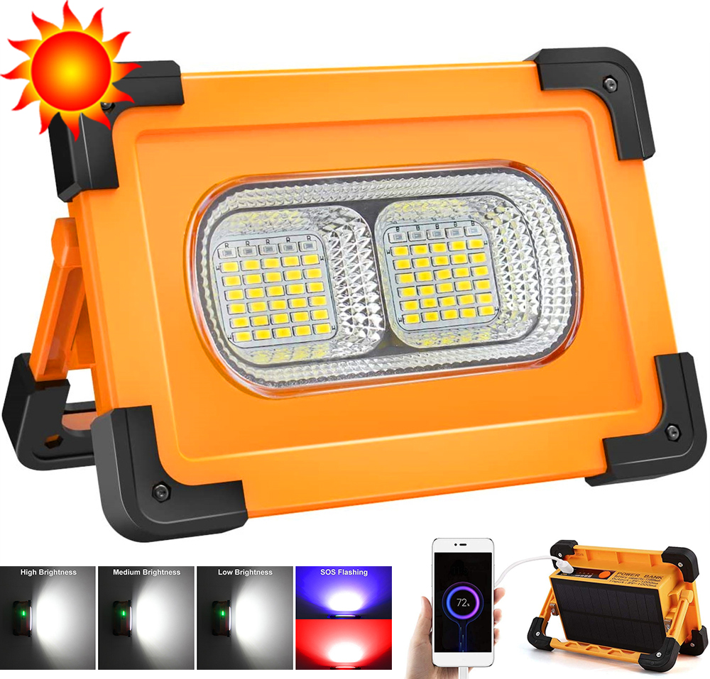 350W Rechargeable LED Solar Wo - مراجعة Outdoor Adventure Jobs وسعره