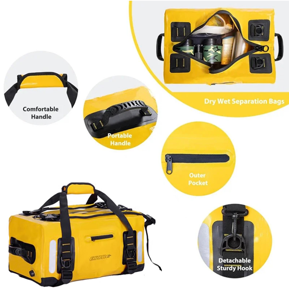 Waterproof Duffle for Motorcyc - مراجعة Outdoor Adventure Rafting وسعره