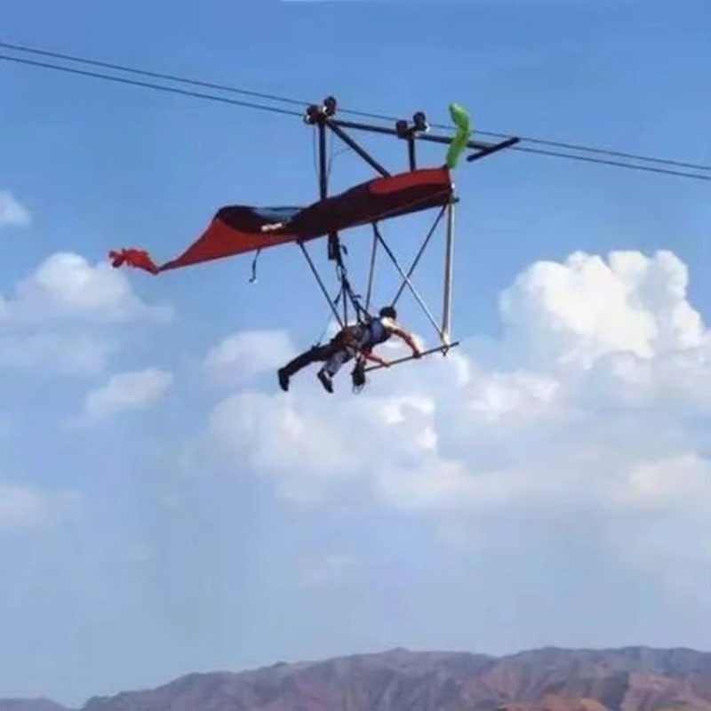 Outdoor Gliding Zipline Swingi - مراجعة Outdoor Adventure Ziplines & Waterfall وسعره