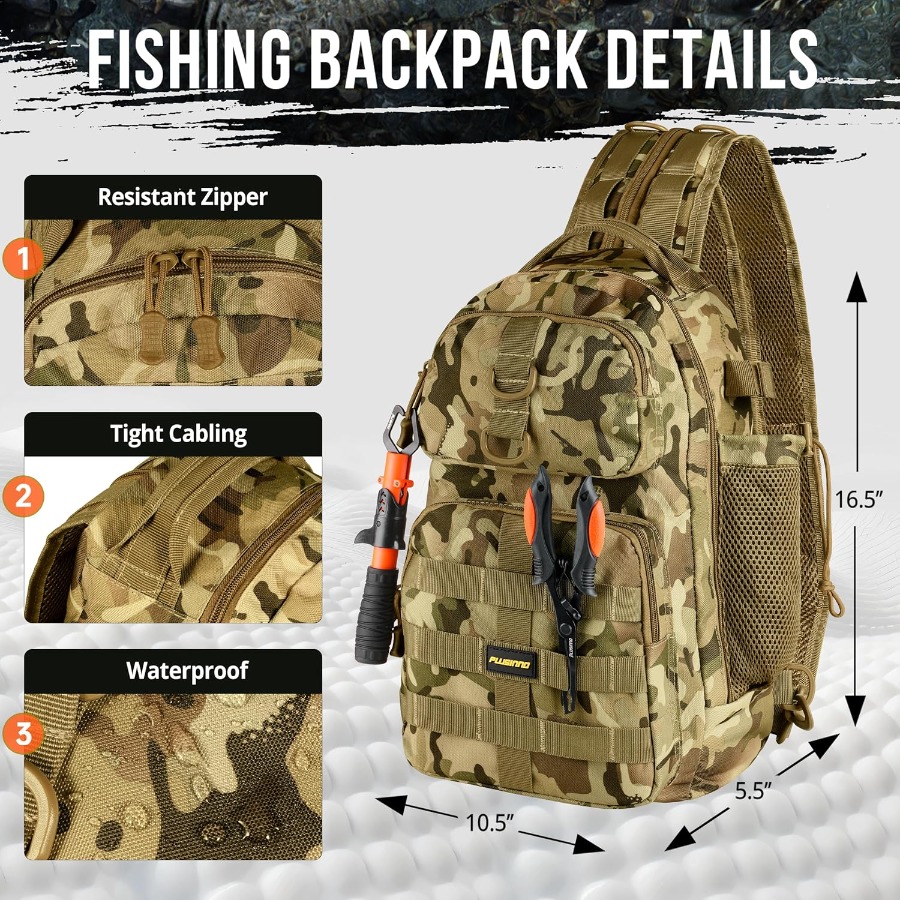 Waterproof Fishing Backpack wi - مراجعة Outdoor Adventure Store وسعره