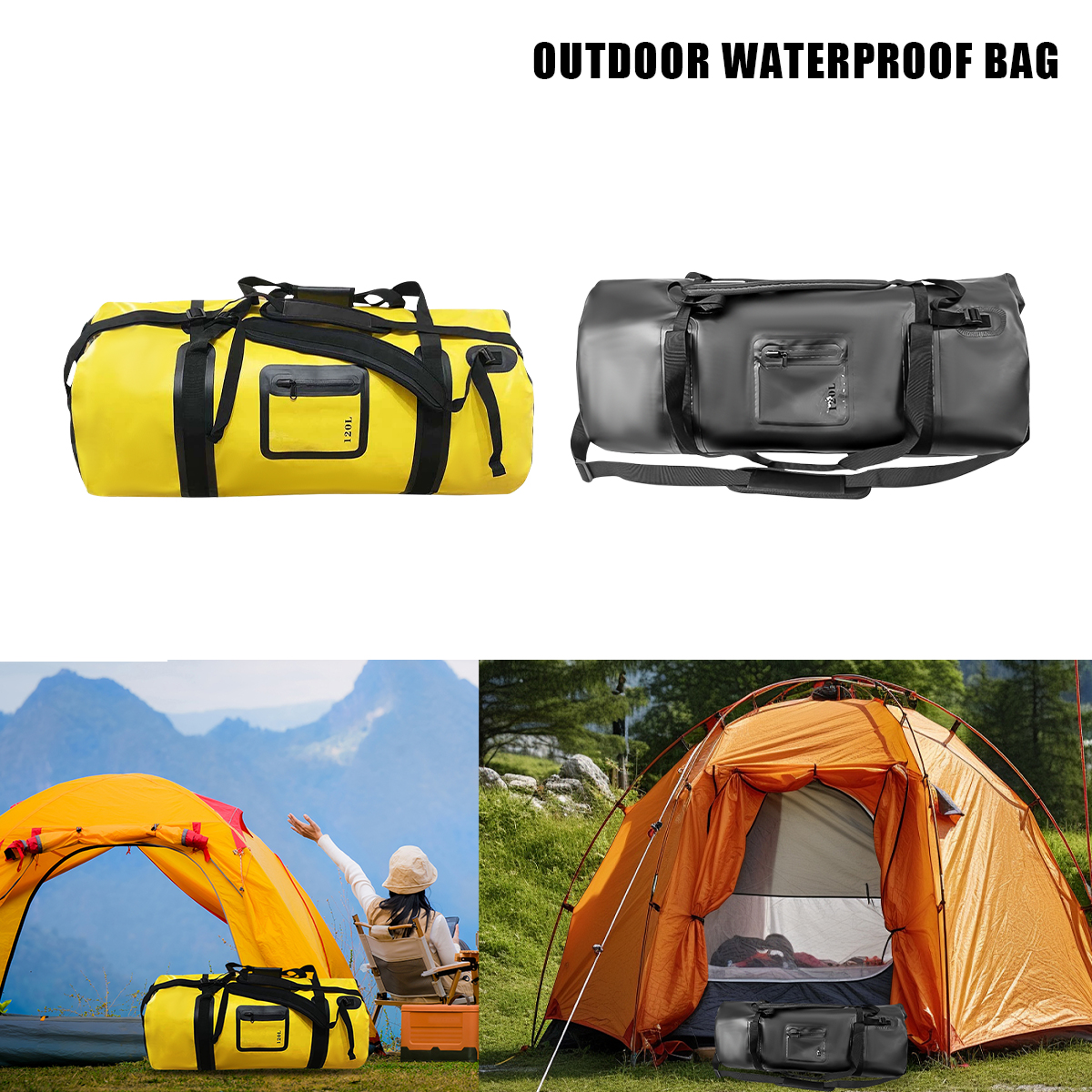 120L Large Capacity Waterproof - مراجعة Outdoor Adventure Rafting وسعره