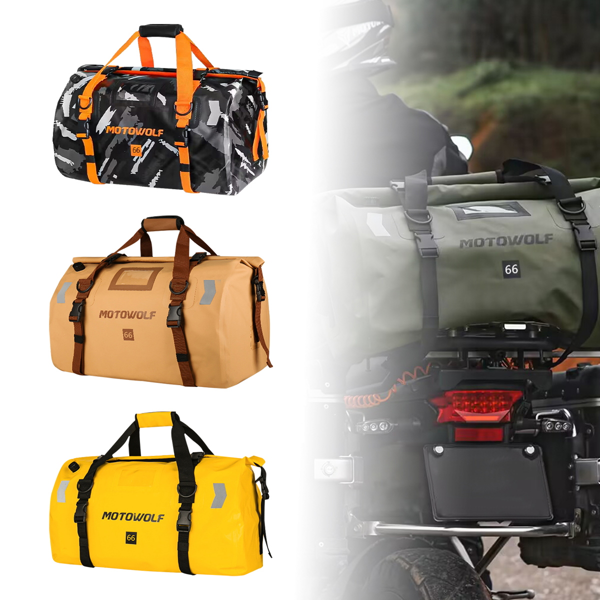 40L-66L Waterproof Duffle for  - مراجعة Outdoor Adventure Rafting وسعره