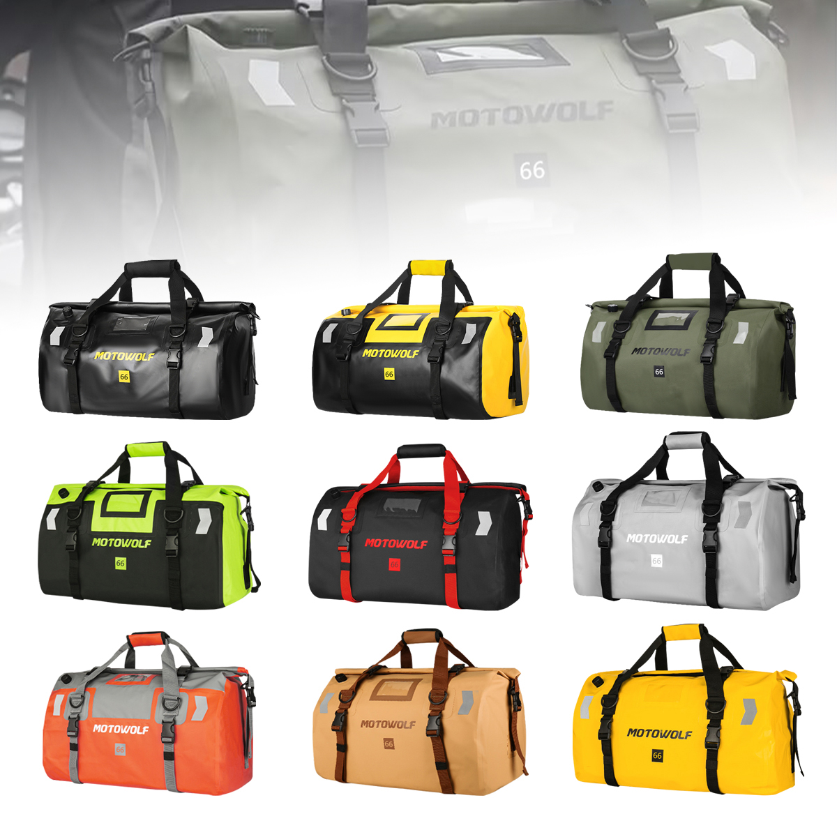 40L-66L Waterproof Duffle for  - مراجعة Outdoor Adventure Rafting وسعره