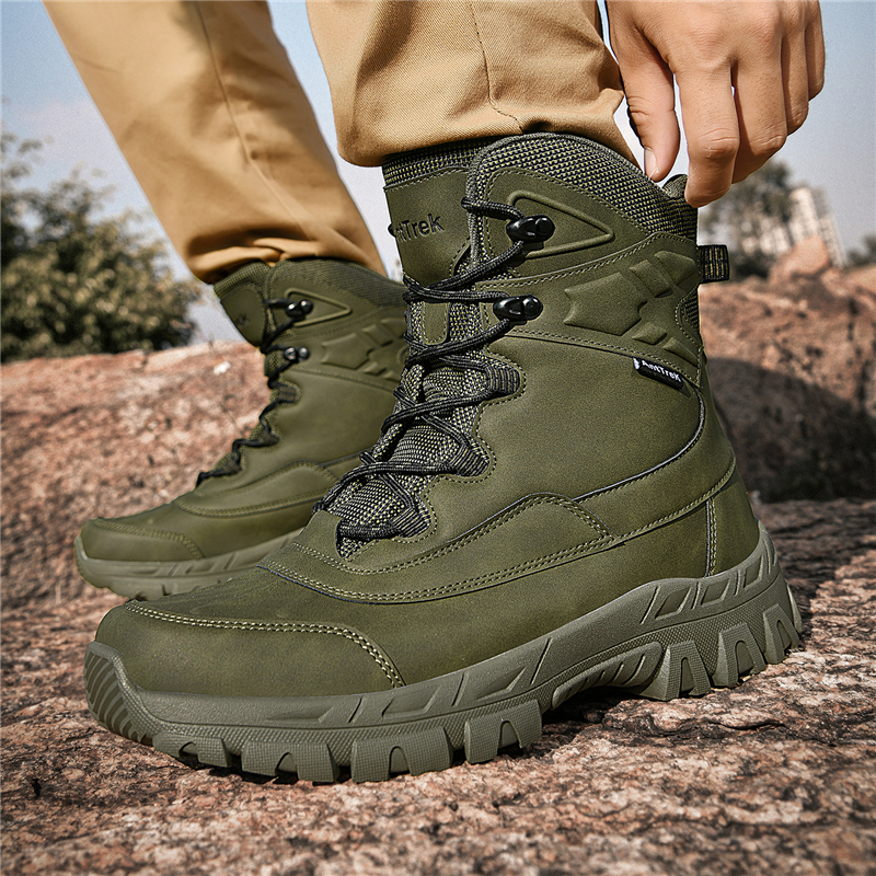 Men's high-top hiking shoes fo - مراجعة Outdoor Adventure For Adults وسعره