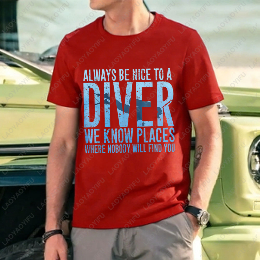 Diver Text Design Funny Quote  - مراجعة Outdoor Adventure Quotes Short وسعره