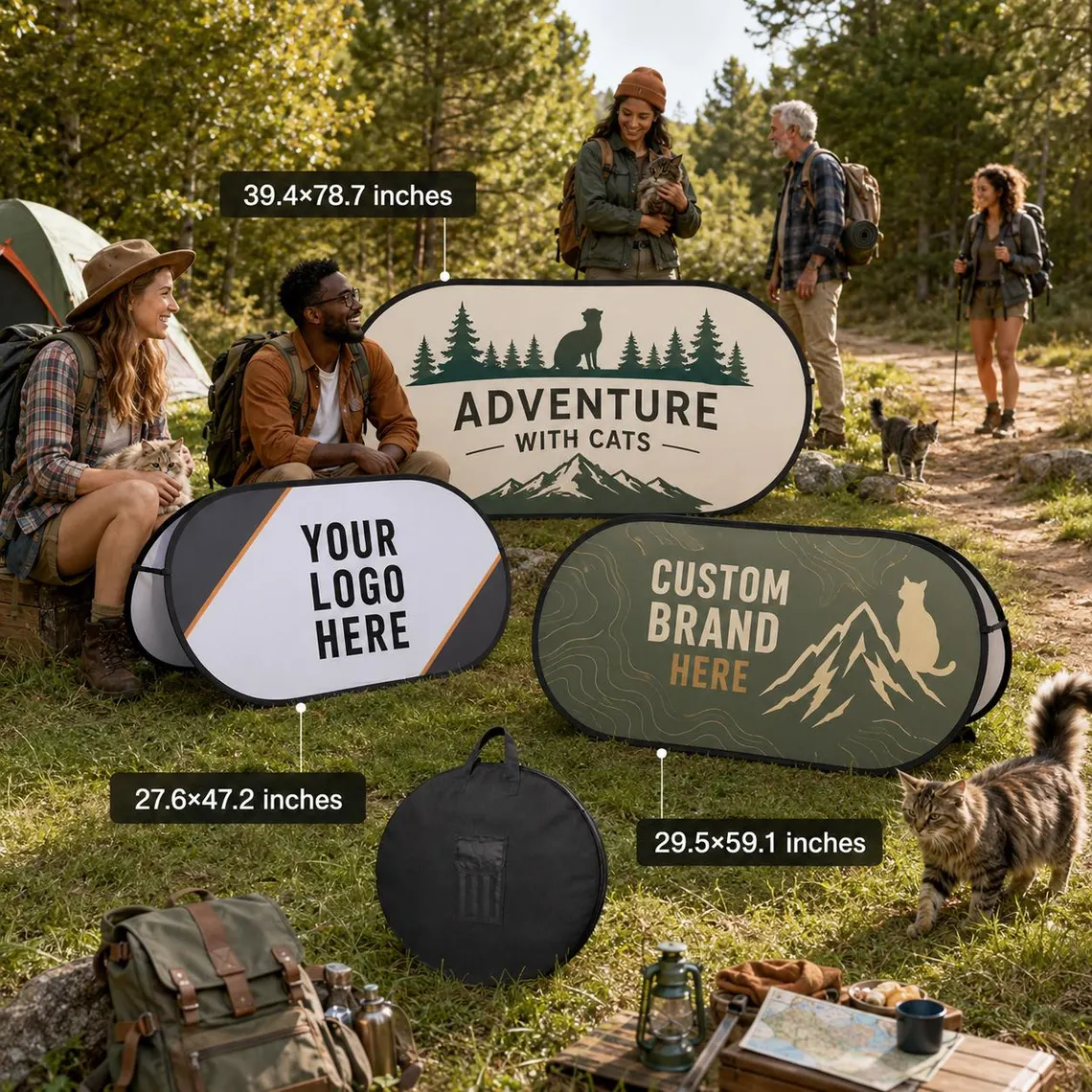 Custom Adventure Cat Pop Up Ba - مراجعة Outdoor Adventure Birthday Party وسعره