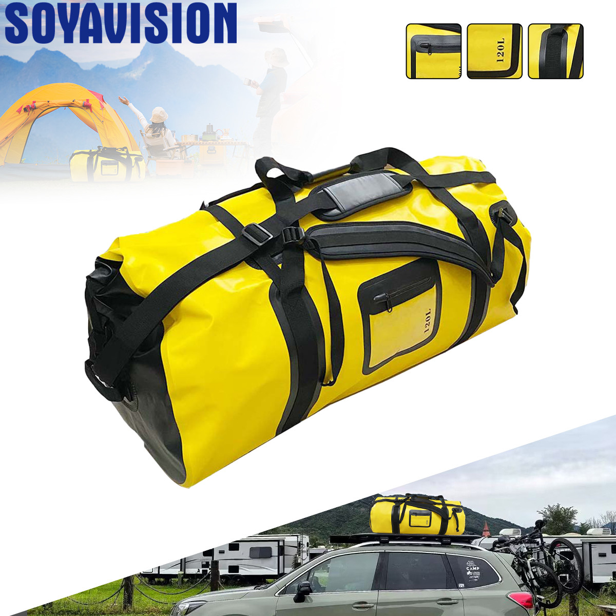 40L/66L/120L Waterproof Duffle - مراجعة Outdoor Adventure Rafting وسعره