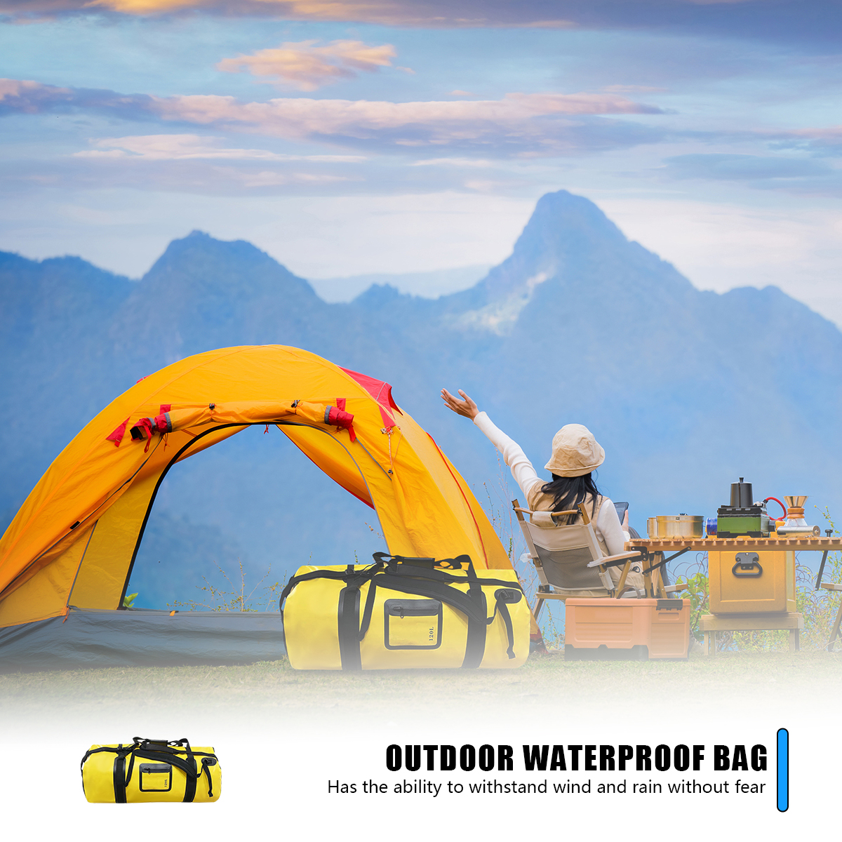 40L/66L/120L Waterproof Duffle - مراجعة Outdoor Adventure Rafting وسعره