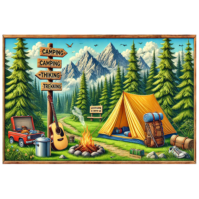 1 camping and outdoor adventur - مراجعة Outdoor Adventure Birthday Party وسعره