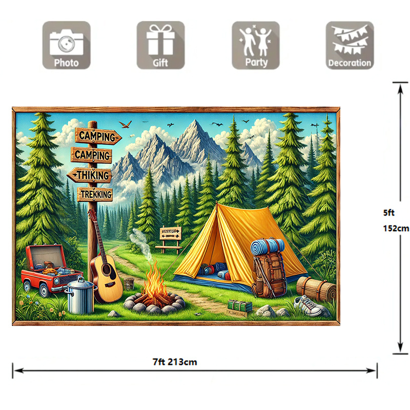 1 camping and outdoor adventur - مراجعة Outdoor Adventure Birthday Party وسعره