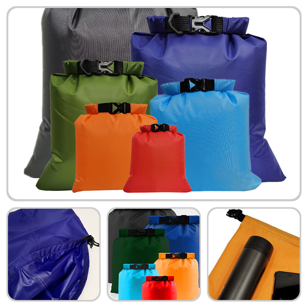 6Pcs Waterproof Dry Bag Roll U - مراجعة Outdoor Adventure Rafting وسعره