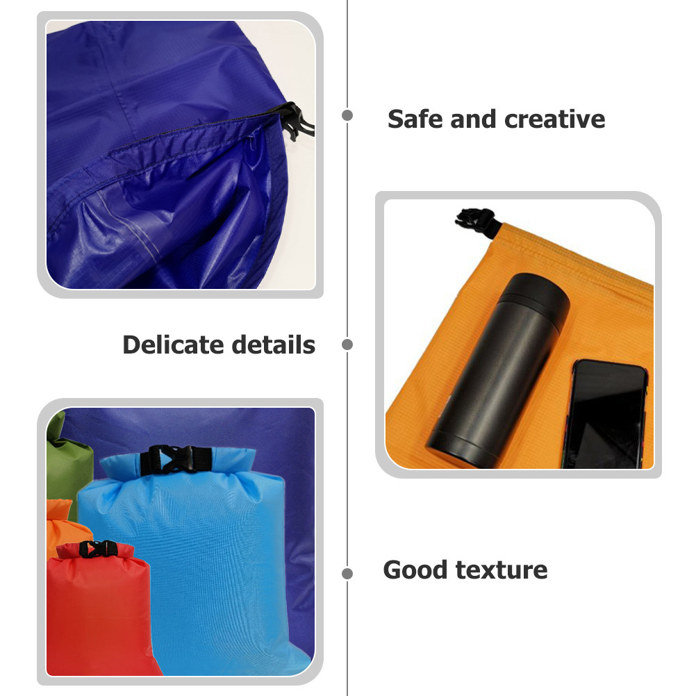 6Pcs Waterproof Dry Bag Roll U - مراجعة Outdoor Adventure Rafting وسعره