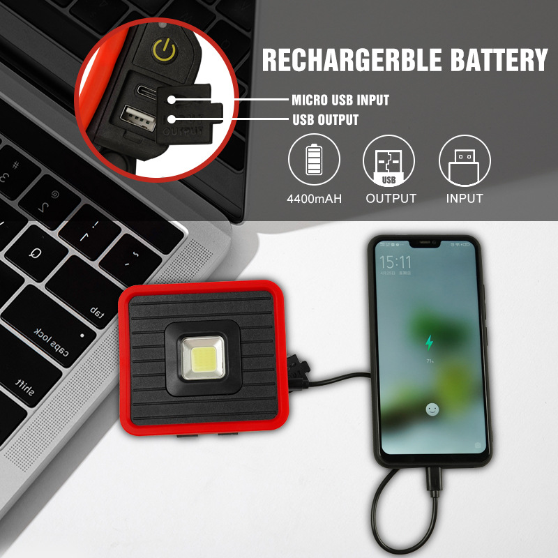 Portable LED Work Light USB Re - مراجعة Outdoor Adventure Jobs وسعره