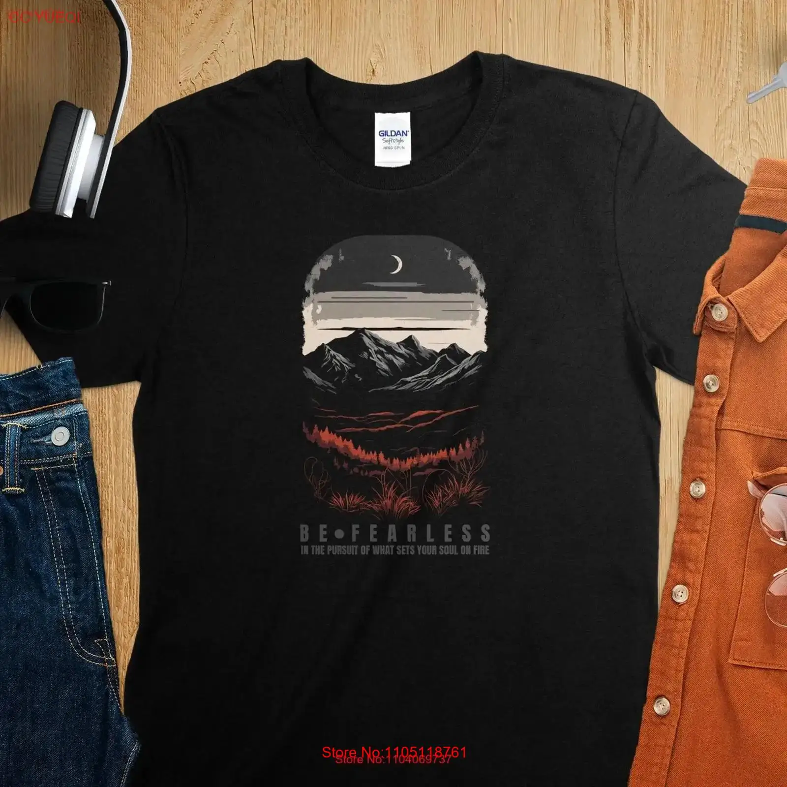 Be Fearless Adventure T Shirt  - مراجعة Outdoor Adventure Quotes Short وسعره